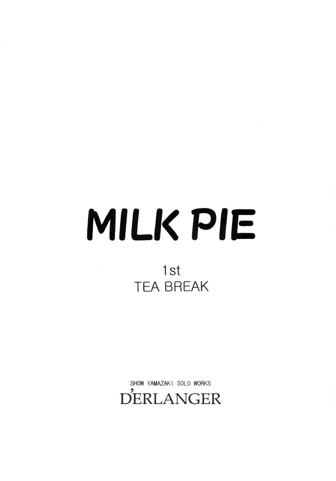 [D&#039;ERLANGER] MILK PIE 1st TEA BREAK (Original) 