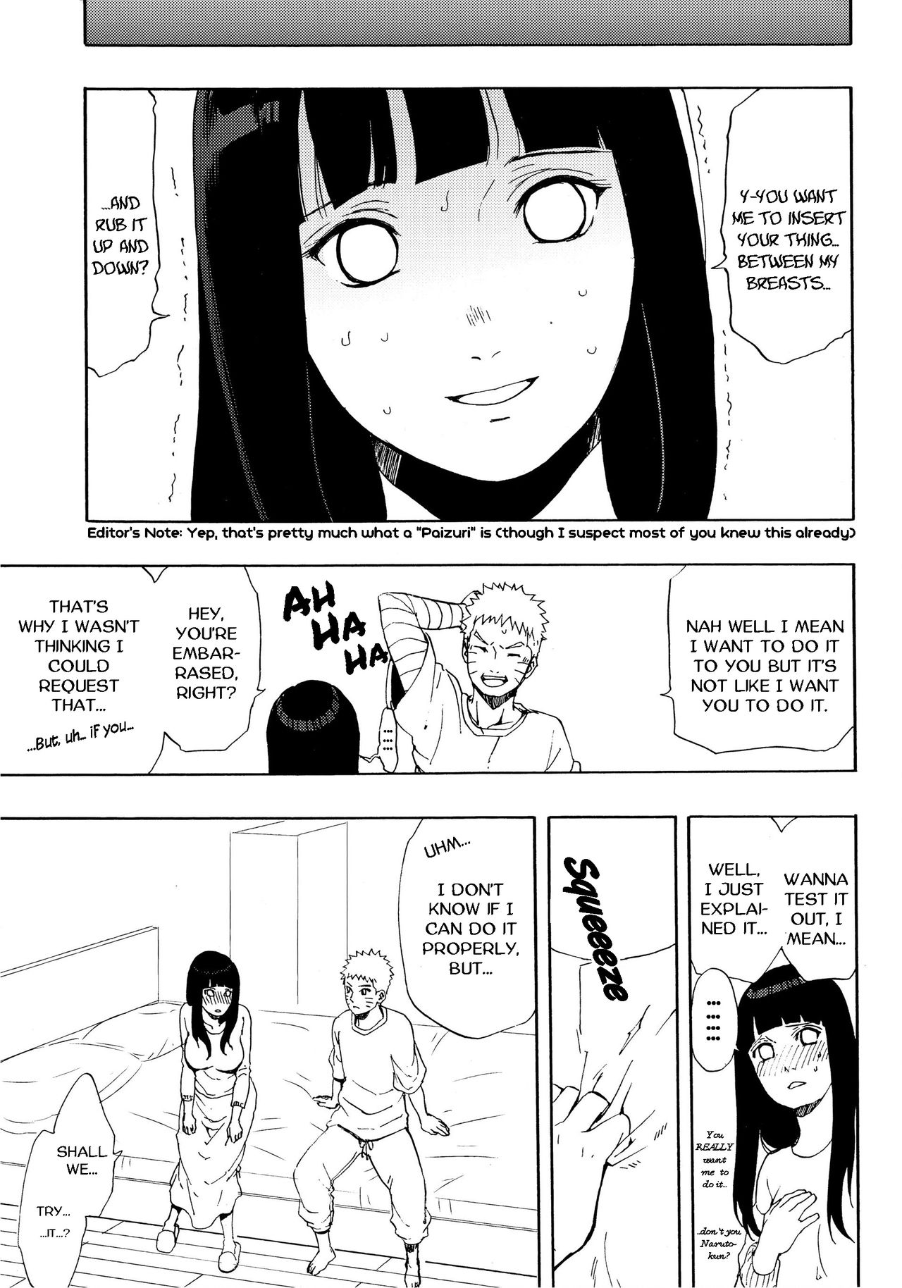 (Zennin Shuuketsu 4) [LUNACY (Aika)] Naruto-kun Paizuri tte Naani? (Naruto) [English] [TL Anon] (全忍集結4) [LUNACY (Aika)] ナルトくんパイズリってなぁに? (NARUTO -ナルト-) [英訳]