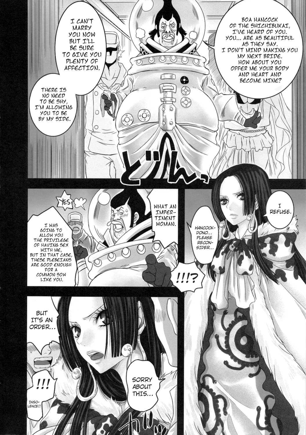 (C81) [Queen Of VANILLA (Tigusa Suzume)] Hebihime Juurin (One Piece) [English] (C81) [Queen Of VANILLA (千草雀)] 蛇姫蹂躙 (ワンピース) [英訳]